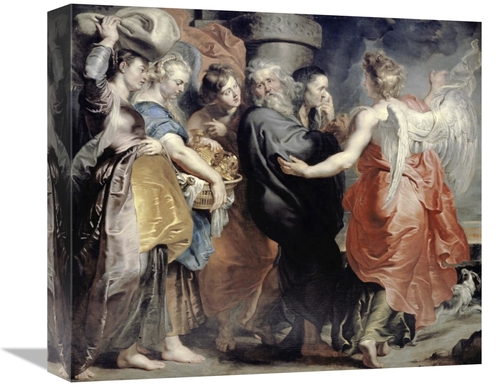 Global Gallery GCS-279917-16-142 16 in. Lots Flight From Sodom Art Pri