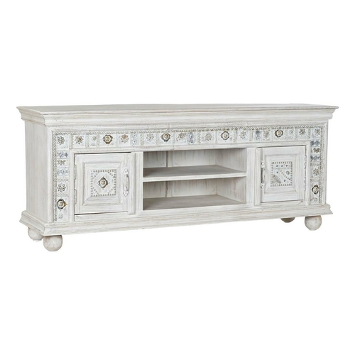 TV furniture DKD Home Decor Metal Mango wood (160 x 40 x 65 cm)