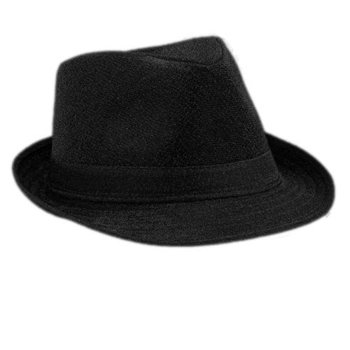 Blinkee BLACKFABRICFEDORA Soft Fabric Fedora Non Light Up, Black