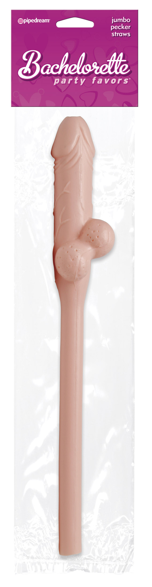 Bachelorette Party Favors - Jumbo Pecker Straw - Flesh