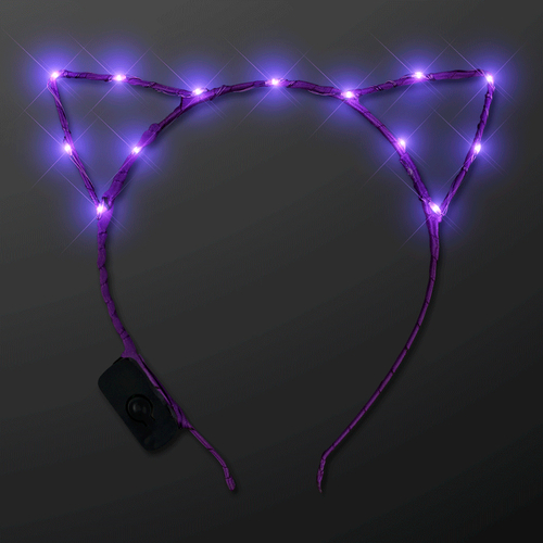 Blinkee LKCEH-PL Purple LED Kitty Cat Ear Headband