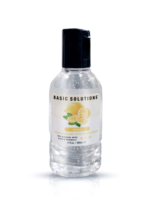 Basic Solutions Hand Sanitizer With Moisturizer - Lemon - 2 Oz./ 59ml