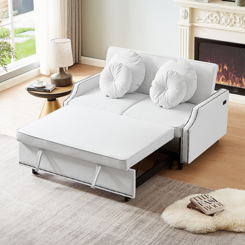 54.7" Multiple Adjustable Positions Sofa Bed Stylish Sofa Bed with a