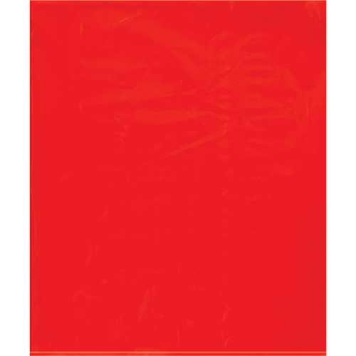 Box Partners PB572R 15 x 18 in. 2 Mil Red Flat Poly Bags - Pack of 100