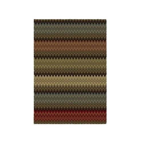 Spirit Multi Zigzag Polypropylene Rug