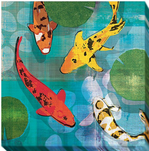 Artistic Home Gallery 3030V612CG Lucky Koi I by Tandi Venter Premium G