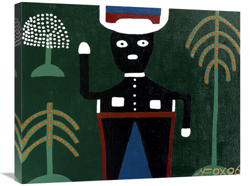 Global Gallery GCS-479463-2228-142 22 x 28 in. Police Man Art Print - 