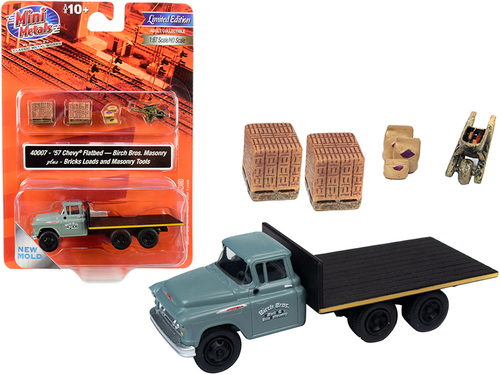 1957 Chevrolet Flatbed Truck \Birch Bros. Masonry\" with Two Brick