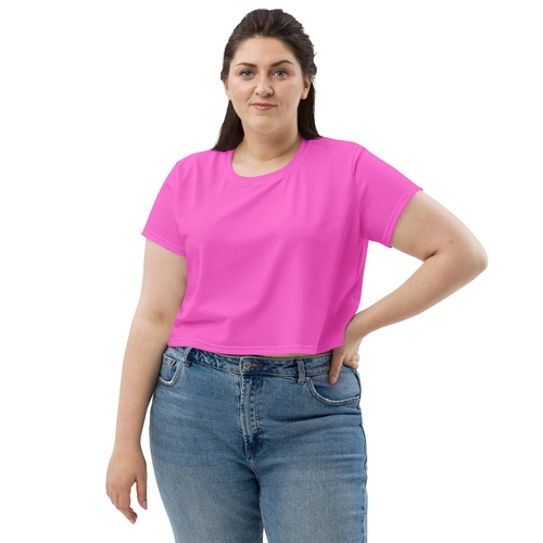 Womens Stretch Fit Crop Tee Jersey