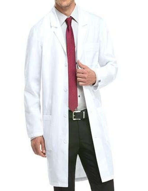 Men's Poly Cotton Casual Style Full Length Lab Coat  (Size-XL)