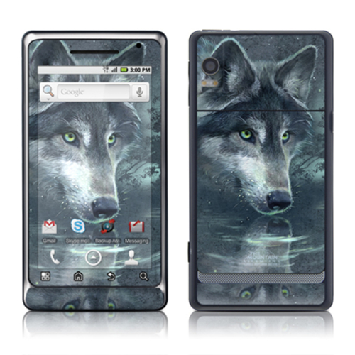 DecalGirl MDR2-WOLFREF Motorola Droid 2 Skin - Wolf Reflection