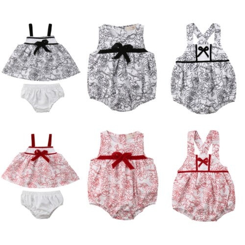 Summer Newborn Baby Girls Sleeveless Backless