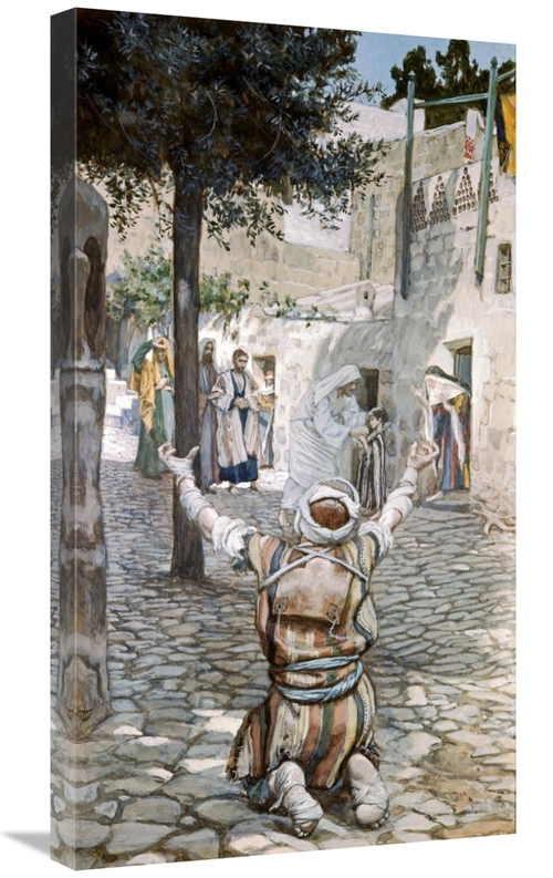 Global Gallery GCS-280331-30-142 30 in. Healing the Leper at Capernaum