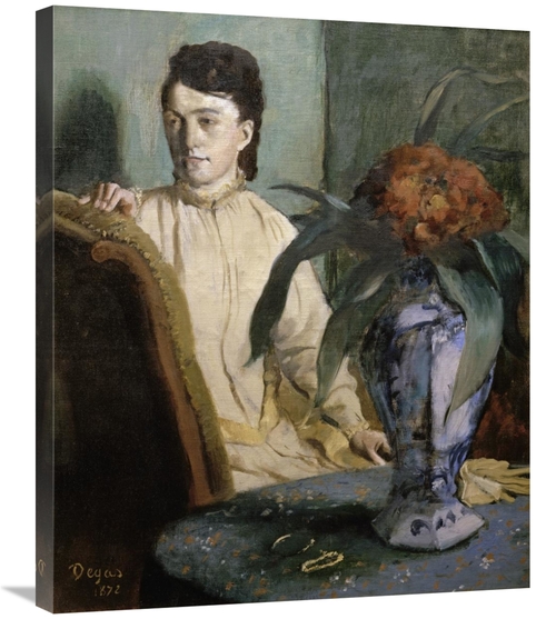 Global Gallery GCS-277351-30-142 30 in. Woman with Porcelain Vase Art 