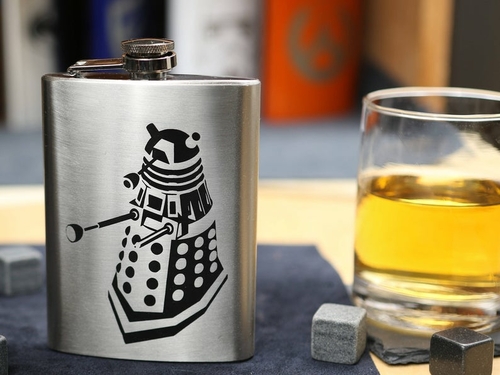 Dalek - Stainless Steel Hip Flask