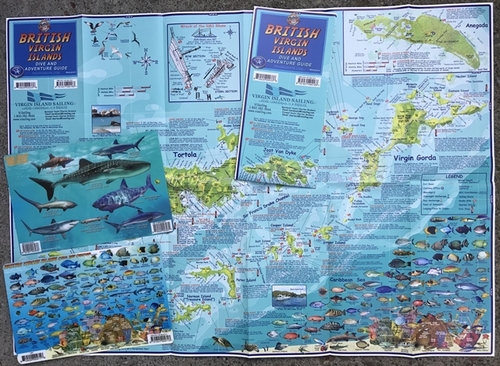 Franko Maps F37108 British Virgin Islands Dive & Adventure Map Pack BV