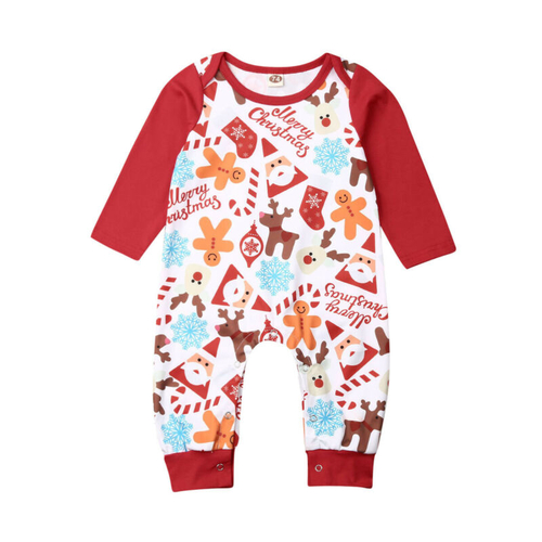 Christmas Infant Baby Girls Boys Romper Clothes