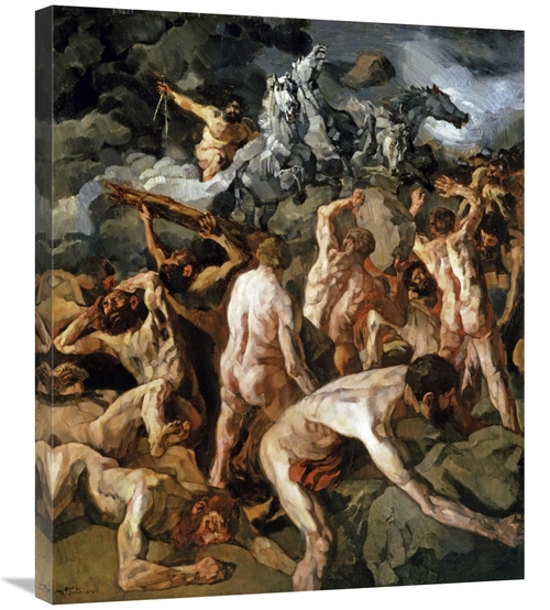 Global Gallery GCS-282993-30-142 30 in. Combat of the Titans Art Print