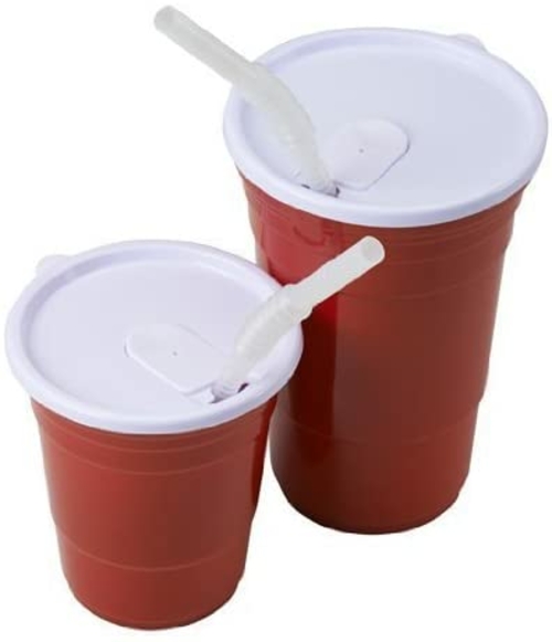 Red Cup Living Lid for 18-Ounce Cup, Set of 2