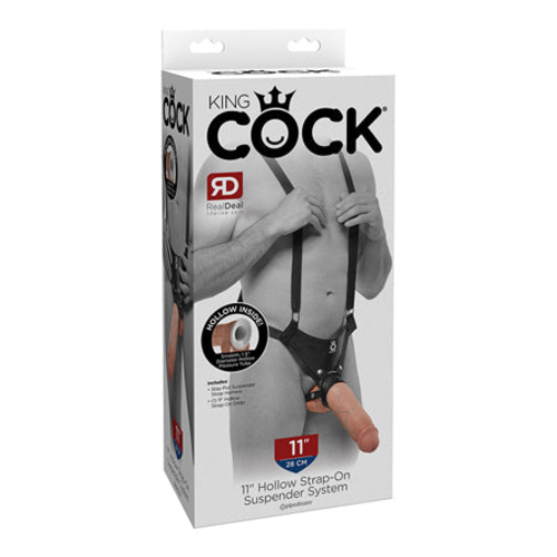 Pipedream King Cock Adjustable 11 in. Hollow Strap-On Suspender System