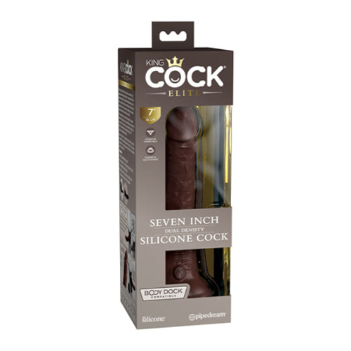 Pipedream King Cock Elite 7 in. Dual Density Silicone Cock Realistic