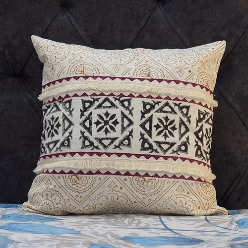 Hand Block Print Cushion Covers, Designer Decorative Hand Made Cushion