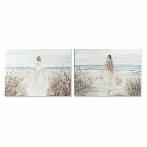 Painting DKD Home Decor Canvas 120 x 3,8 x 90 cm Mediterranean (2
