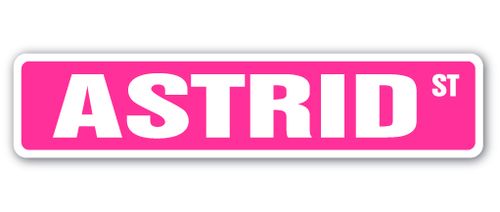 SignMission SS-ASTRID 4 x 18 in. Childrens Name Room Street Sign - Ast