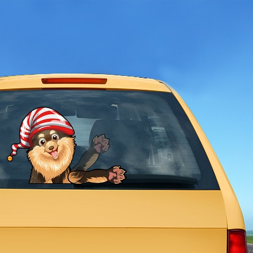 Finnish Lapphund Waving Wiper Decals PVC Car