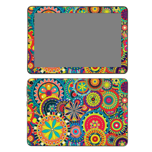 MightySkins AMFIHD82-Flower Wheels Skin for Amazon Fire HD 8 in. 2020 