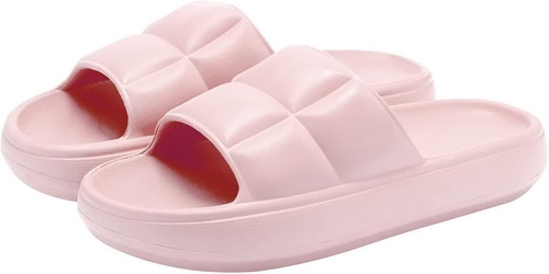 CASUAL AND PARTYWEAR Women`s Slides  (Size-IND-5) (Color-PINK)