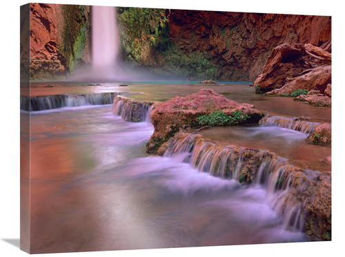 Global Gallery GCS-396933-2228-142 22 x 28 in. Mooney Falls Cascading 