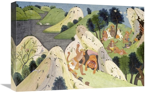 Global Gallery GCS-266545-22-142 22 in. Hindur & Some Monkey Princes A