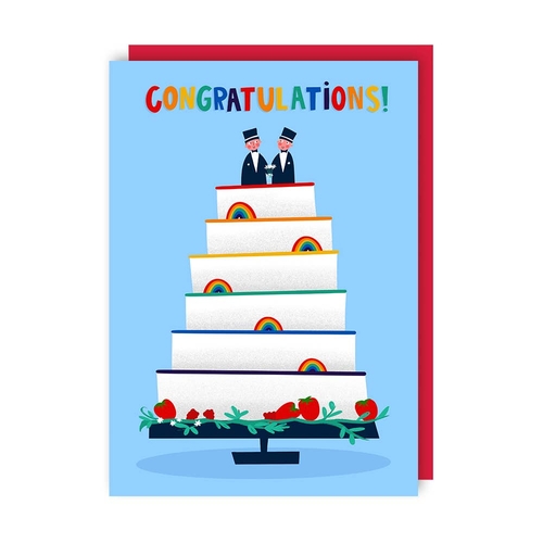 Pride Cake Wedding Card (Pack of 6)