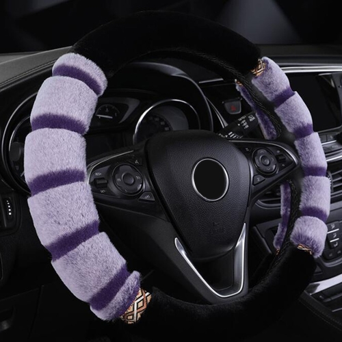 Short Plush Car Steering Wheel Cover Imitating