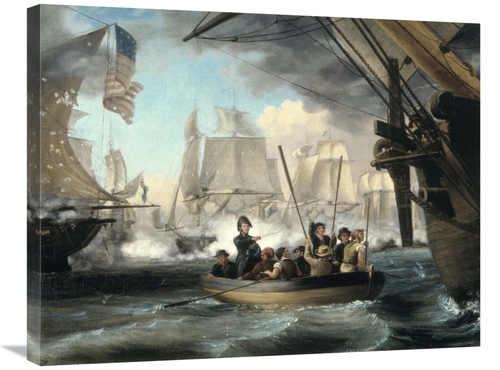 Global Gallery GCS-281715-30-142 30 in. Commodore Perry Leaving the La
