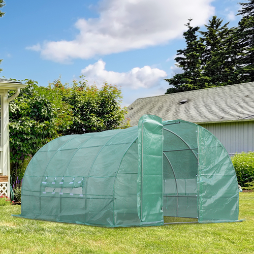 Outsunny 13x10x6.6ft Heavy Duty Outdoor Walk-in Greenhouse Portable