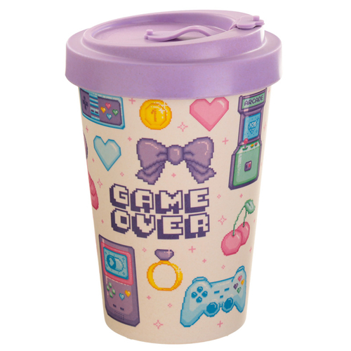 Bamboo Composite Retro Gaming Next Gen Game Over Travel Mug