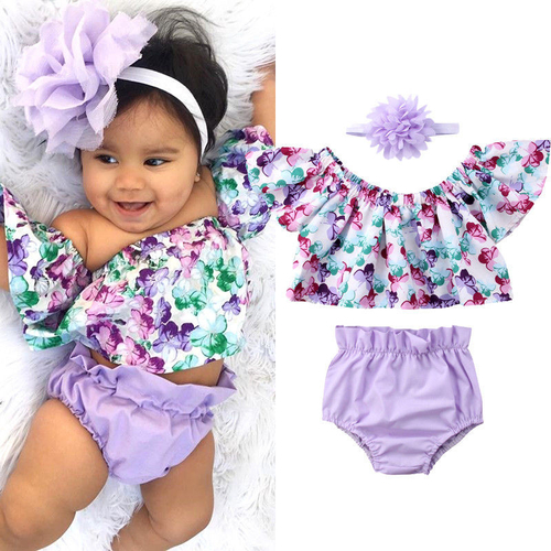 0-24Months Newborn Baby Girls Summer Fashion Sets