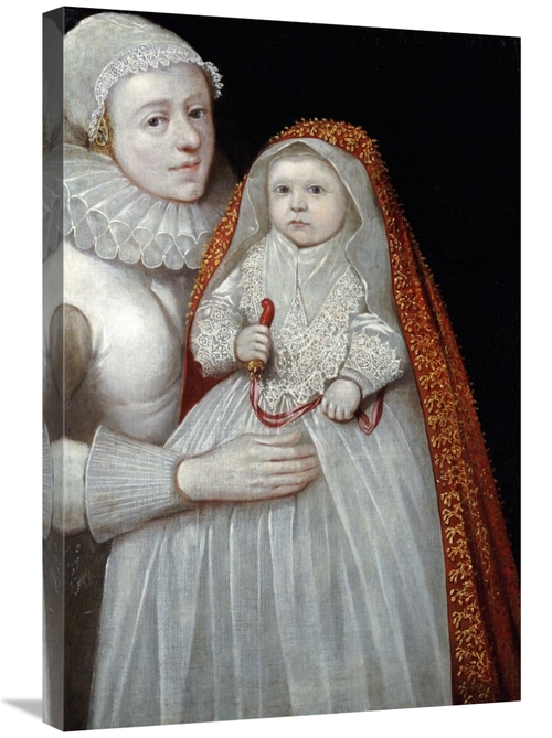 Global Gallery GCS-266281-30-142 30 in. A Christening Portrait of a Mo