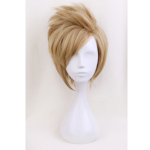 Anime 12inch Short Fluffy Layered Men's Blonde