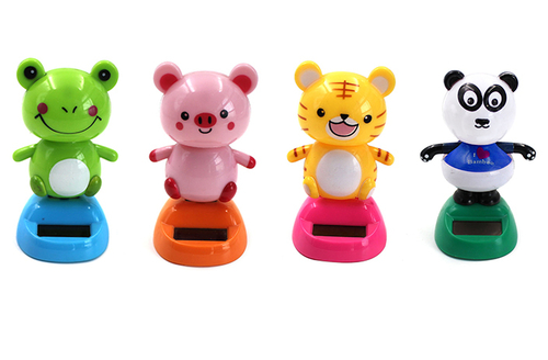 Frog, Pig, Tiger & Panda Sunny Jiggler