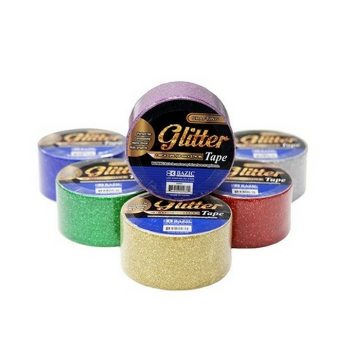 Bazic 960 1.88" X 3 Yards Glitter Tape Case of 36