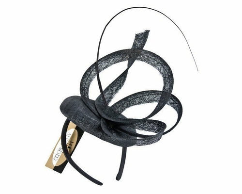 Edgy black fascinator