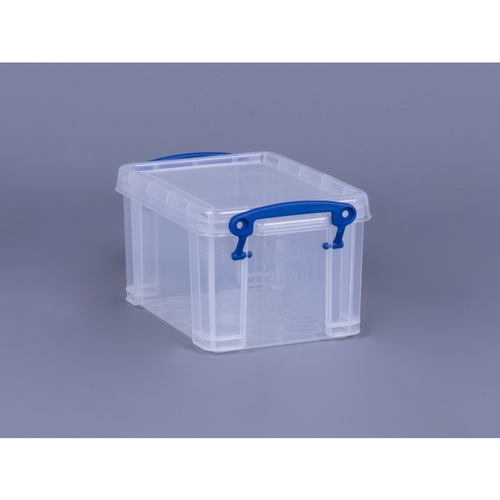Really Useful 6663066 Stackable Clear Storage Box, 4.312 x 5.312 x