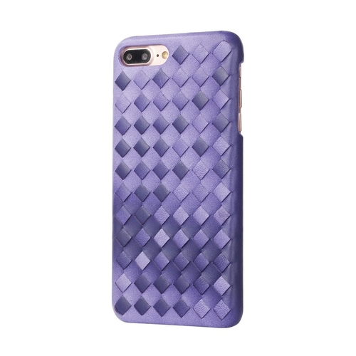 Purple Woven Leather iPhone Case