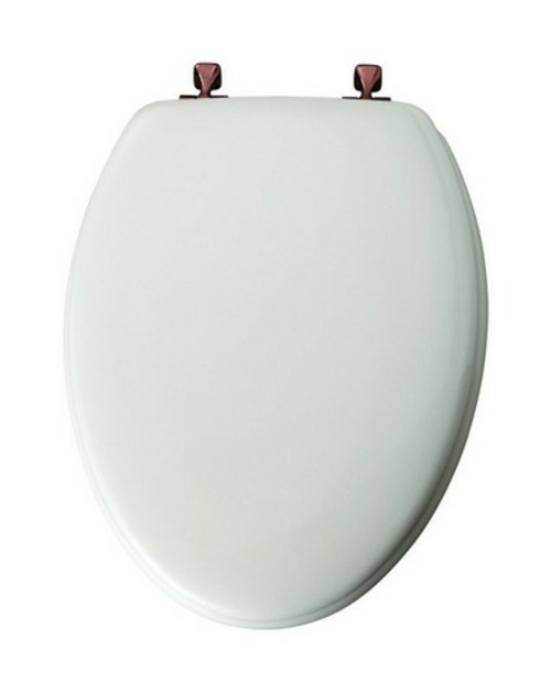 Mayfair 144OR-000 Sculpted Elongated Toilet Seat in White