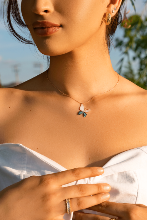 OLIVE Butterfly Necklace