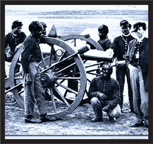 3 Inch Cloth Patch Buffalo Soldiers and Cannon