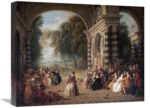 Global Gallery GCS-266991-22-142 22 in. The Pleasures of the Ball Art 